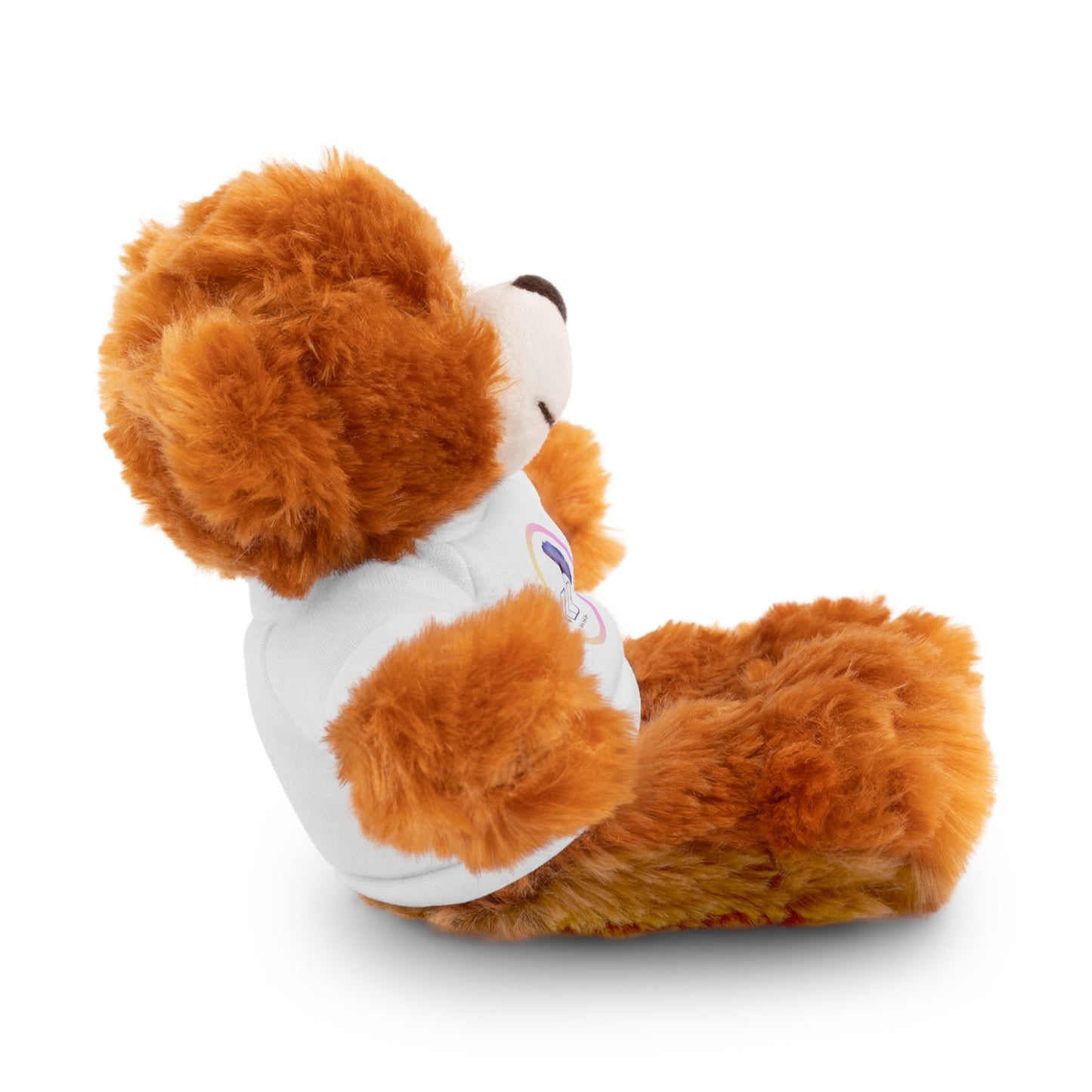 Cute Vela mascots teddy bear plush with customizable tee.