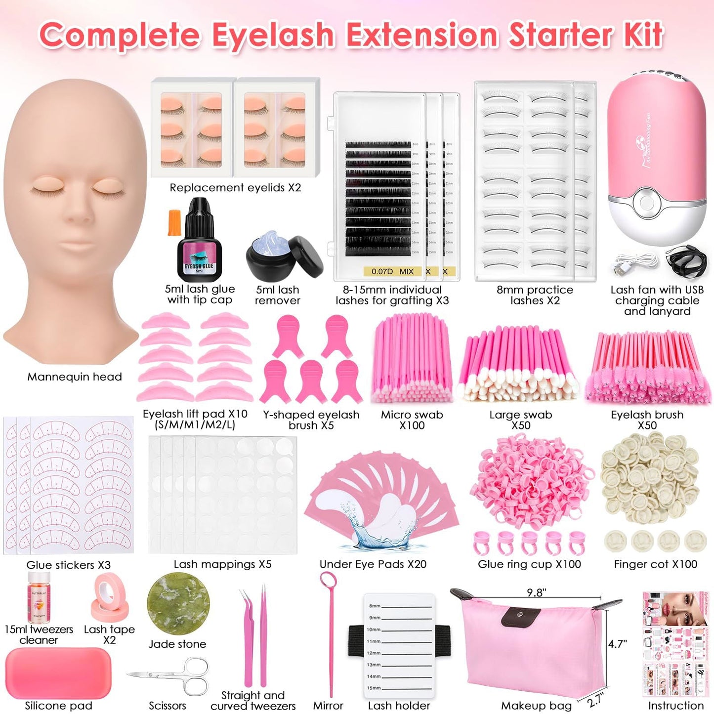 Lash Training Kit for Eyelash Extension - Vela Lash Bar