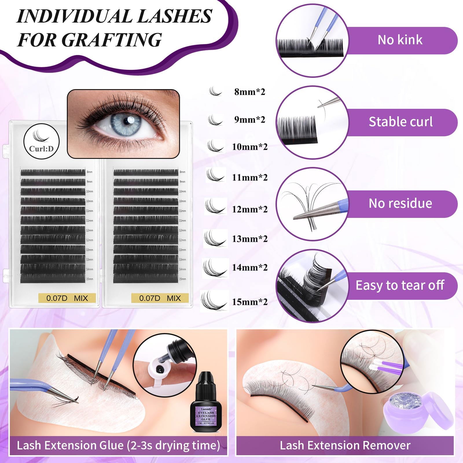 Lash Training Kit for Eyelash Extension - Vela Lash Bar