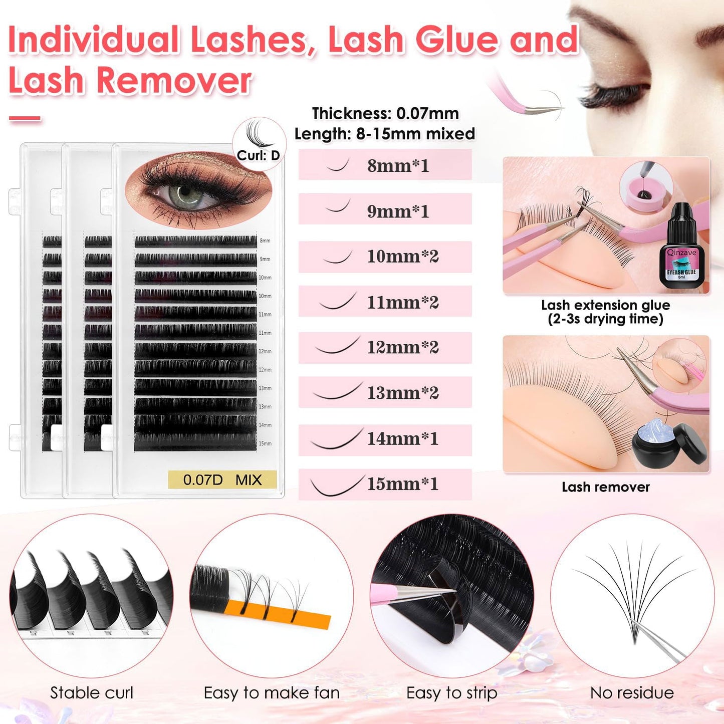 Lash Training Kit for Eyelash Extension - Vela Lash Bar